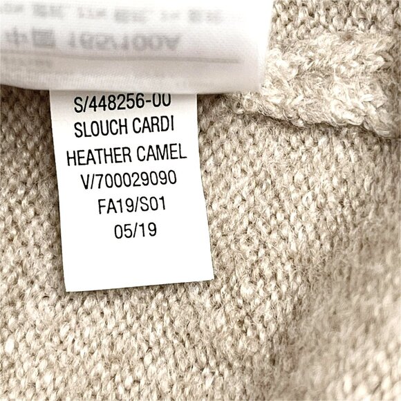 Old Navy Slouch Cardigan size L Heather Camel Academia Old Money Preppy - Picture 6 of 9